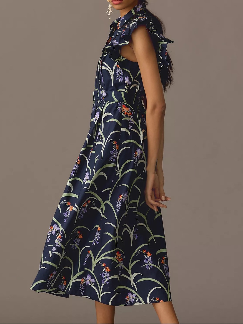 Anthropologie Ruffled Floral Shirt Dress
V16 - Picture 3 of 8
